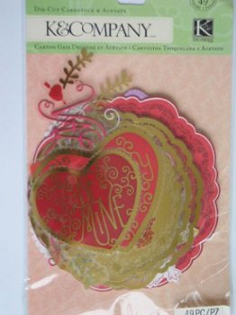 K&Company cupid die-cuts cardstock&acetate - 1