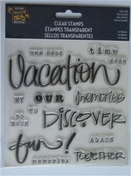Little yellow bicycle clear stamp vacation - 1