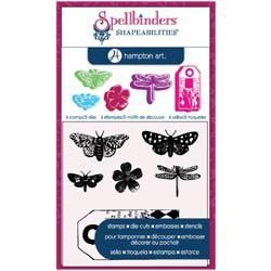 spellbinders stamp&die-cut butterflies - 1