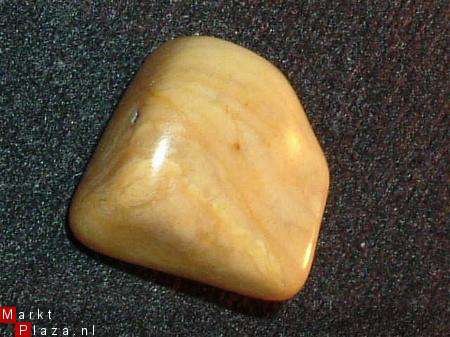 Jaspis Geel, Yellow Jasper nr3 Knuffel-trommelsteen - 1