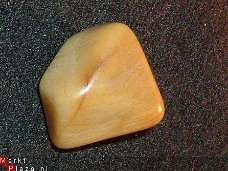 Jaspis Geel, Yellow Jasper  nr3 Knuffel-trommelsteen