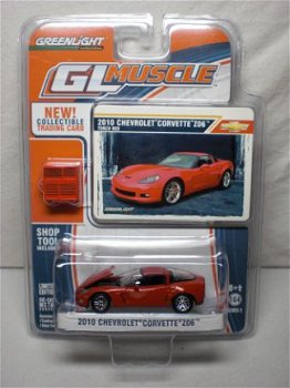 2010 Chevrolet Corvette Z06 Rood 1:64 Greenlight - 1