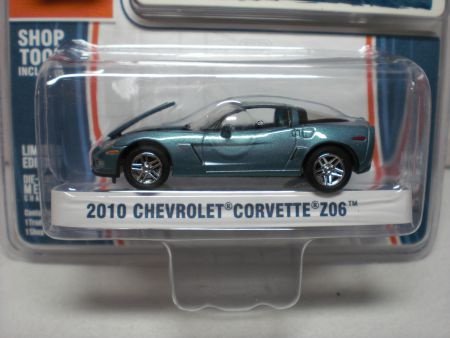 2010 Chevrolet Corvette Z06 Blauw 1:64 Greenlight - 1