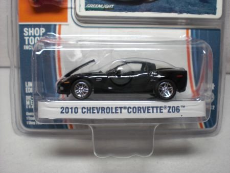 2010 Chevrolet Corvette Z06 Zwart 1:64 Greenlight - 1