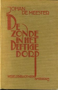 Meester, Johan de; De zonde van het deftige dorp - 1