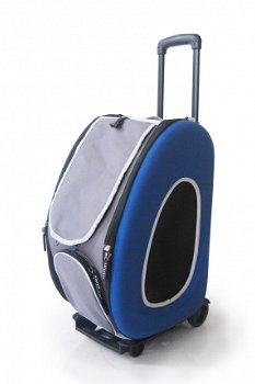 Hondenbuggy 5 in 1 Chocolade en Blauw nu Slechts € 157.50 - 3