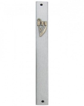 UK28133-AL SILVER MEZUZAH+METAL SHIN 7CM,Nieuw, €2.50 - 1