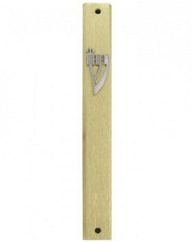 UK28137-AL GOLD MEZUZAH+METAL SHIN 10 CM,Nieuw, €2.50 - 1