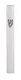 UK29412-ALUMINUM SEMI-ROUND WHITE MEZUZAH 7CM - 1 - Thumbnail