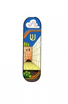 UK28336-3D CAR MEZUZAH-THE KOTEL 6 CM,Nieuw,€3.75