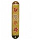 UK28422-NICKEL MEZUZAH,EPOXY 5 CM-FLOWERS, BEIGE - 1 - Thumbnail