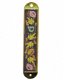 UK28423-NICKEL MEZUZAH,EPOXY 5CM-FLOWERS,BLUE, - 1 - Thumbnail