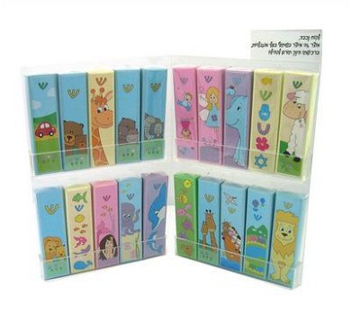 UK09450-FULL STAND-20 CHILDREN MEZUZAH 7CM, ASS DESIGNS - 1