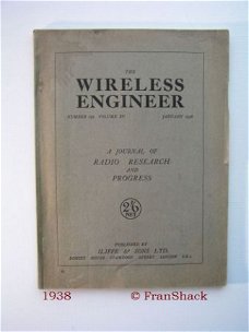 [1938] Wireless Engineer, No. 172 Vol. XV, ILIFFE & Sons