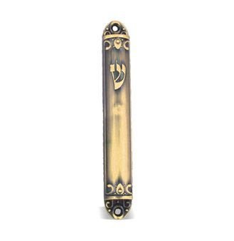 UK28500 - BS BRONZE MEZUZAH 12 CM SHIN,Nieuw, €7.00 - 1