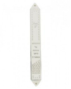 UK20040 - PL SILVER PLASTIC MEZUZAH 10