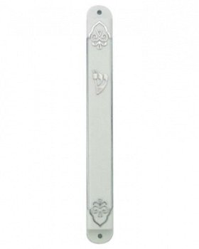 UK27580-PL MEZUZAH SEMI-CIRCLE SILVER 10CM - 1