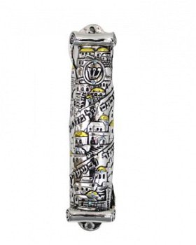 UK28746-POL MEZUZAH 12CM-PARCHMENT - 1