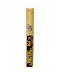 UK08157-MEZUZAH 12CM SEMI ROUND BACK,HAND DECORATED