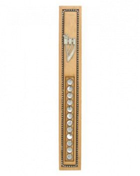 UK27630-W MEZUZAH NATURAL W WHITE STONES - 1