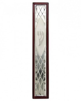 UK27999-MEZUZAH DIAMONDS 20CM,DARK BROWN FRAME - 1