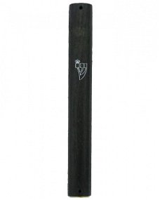 UK28305-MEZUZAH,SEMI ROUND 10CM DARK BROWN