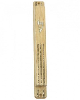 UK28320-MEZUZAH,3CHINS,10CM L.BROWN,Nieuw,€2.75 - 1