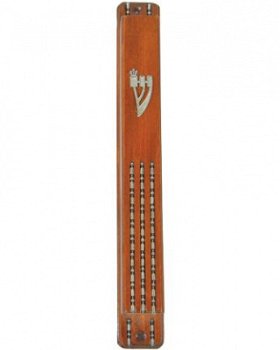 UK28323-MEZUZAH,3CHINS,10CM D.BROWNN,Nieuw,2.75 - 1