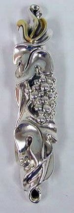 907-Sterling Silver Grapes Mezuzah,Nieuw,€76.80