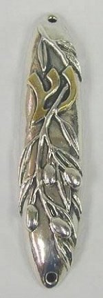 967-Sterling Silver Olive Mezuzah,Nieuw,€69.60