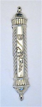 1691-Sterling Silver Pomegranate Mezuzah Case,Nieuw,€76.80 - 1