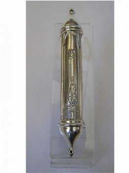 1685-Sterling Silver Jerusalem Mezuzah,Nieuw,€78.00 - 1