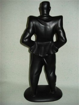 retro zwart beeld stoere man kleding 70e jaren 38 cm hoog ke - 1
