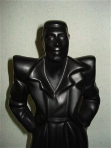 retro zwart beeld stoere man kleding 70e jaren 38 cm hoog ke
