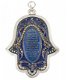 UK78417-PEWTER HAMSA 12CM SET WITH STONES,BLUE COLORS - 1 - Thumbnail