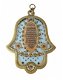 UK78423-PEWTER HAMSA 12CM SET WITH STONES,PALE BLUE COLORS - 1 - Thumbnail