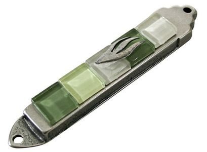 UK70603-PEMEZUZAH GREEN AND STONES 7CM,Nieuw,€33.25 - 1