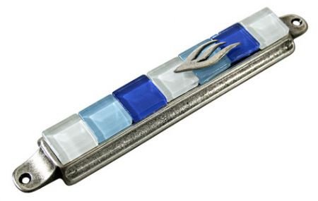 UK70609-PEMEZUZAH BLUE AND STONES 10CM,Nieuw,€33.25 - 1