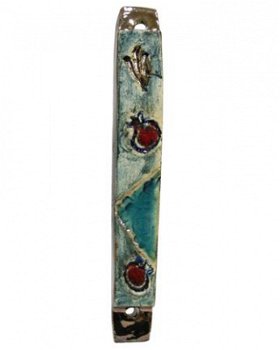 UK73977-CERAMIC MEZUZAH,HAND MADE 7CM,Nieuw,€33.25 - 1