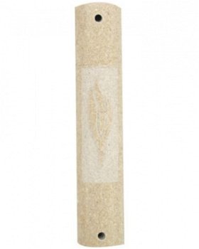 UK73606-MARBLE ROUND MEZUZAH SHIN 10CM,Nieuw,€39.50 - 1