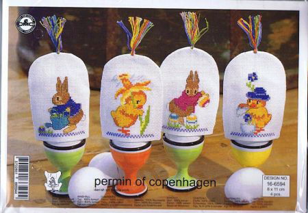 PERMIN BORDUURPAKKET 4 EIERWARMERS MET KUIKENS 6594 - nr. 1