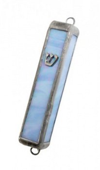 UK77068-STAINED GLASS MEZUZAH-HAND MADE 12CM,Nieuw,€61.50 - 1