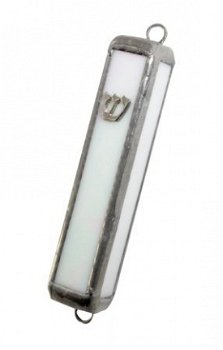 UK77070-STAINED GLASS MEZUZAH-HAND MADE 10CM,Nieuw,€51.25 - 1