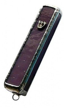 UK78478-STAINED GLASS MEZUZAH-HAND MADE 7CM,Nieuw,€41 - 1