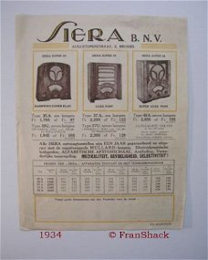 [1934] Sierra Super35/ 37/ 45 en Mullard, Siera b.n.v.