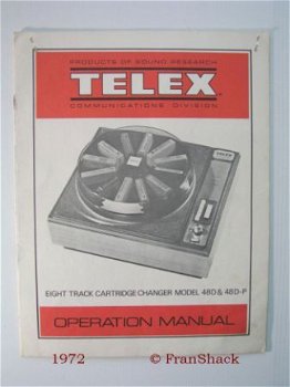 [1972] TELEX Eight-Track 48D Manual, Telex - 1