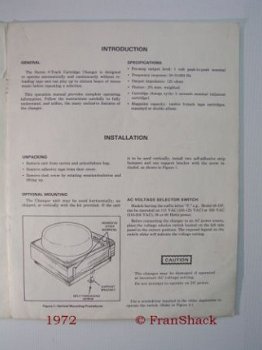 [1972] TELEX Eight-Track 48D Manual, Telex - 2