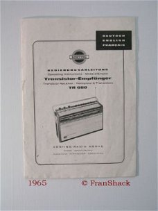[1965] Körting Transistor-Empfänger TR680, Körting