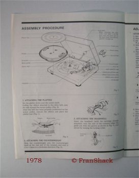 [1978] Pioneer PL-516X Operating Instructions, Pioneer - 2