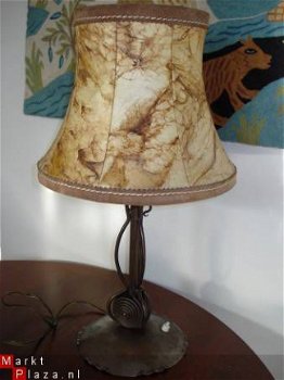 retro tafellamp 55 cm hoog met oude of nieuwe kap - 1